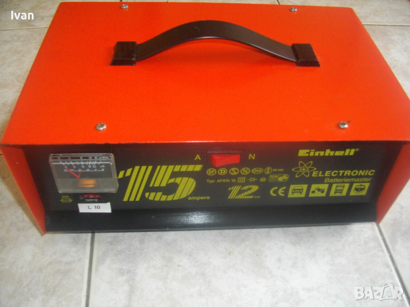15 Ампера-Зарядно/Зарядна Станция-Немско-Старо Качество-12/24 Волта-Einhell AFEN15, снимка 1