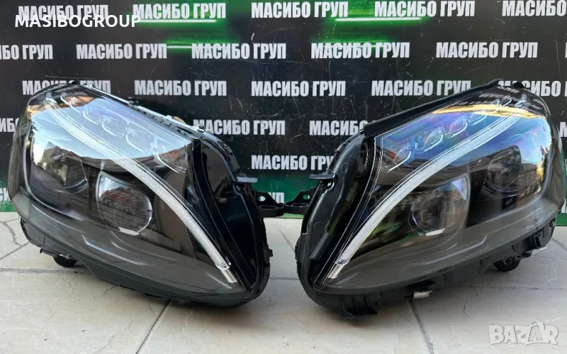 Фарове Black Line фар за Мерцедес C-класа Mercedes W205, снимка 1