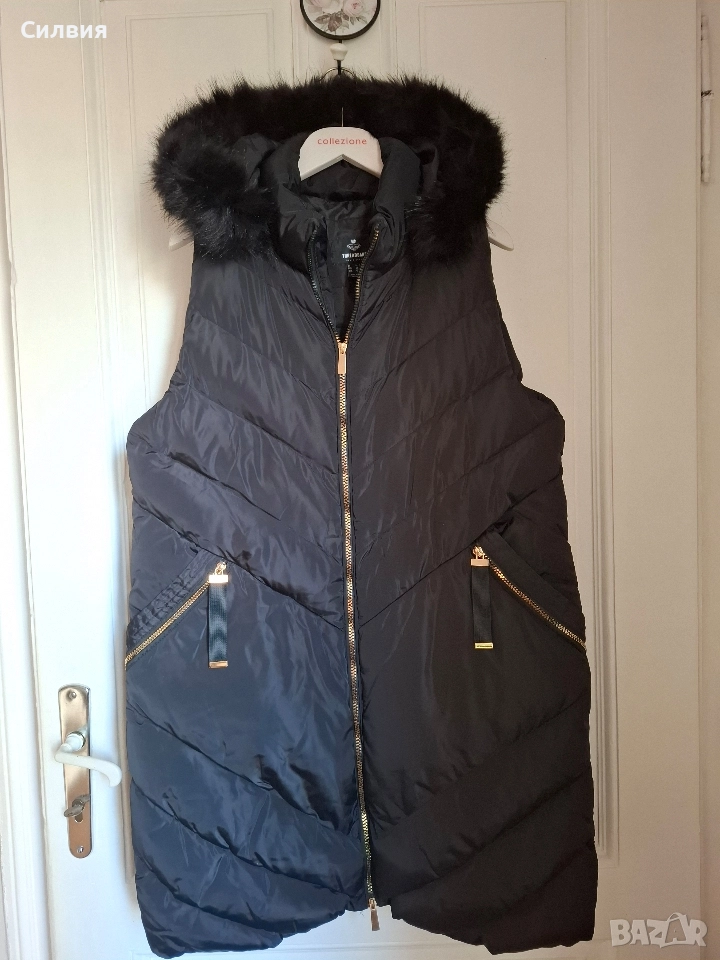 Дамски елек с качулка, снимка 1