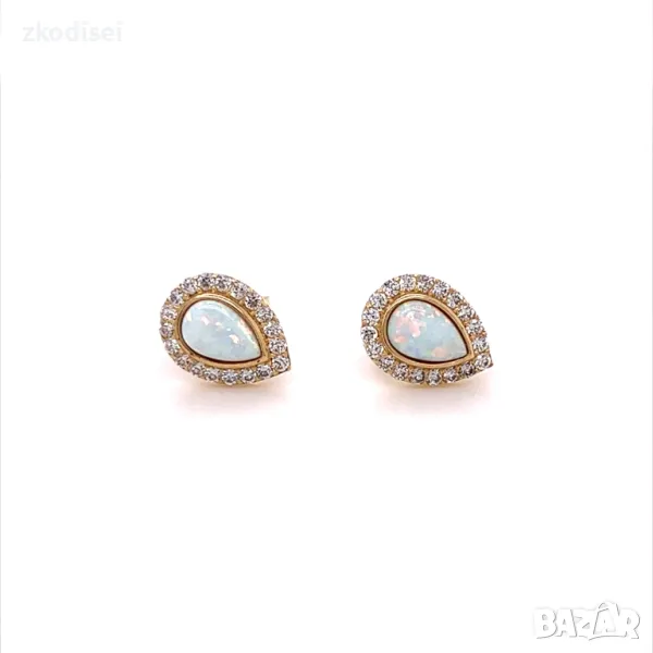 Златни обеци 1,51гр. 14кр. проба:585 модел:26611-5, снимка 1