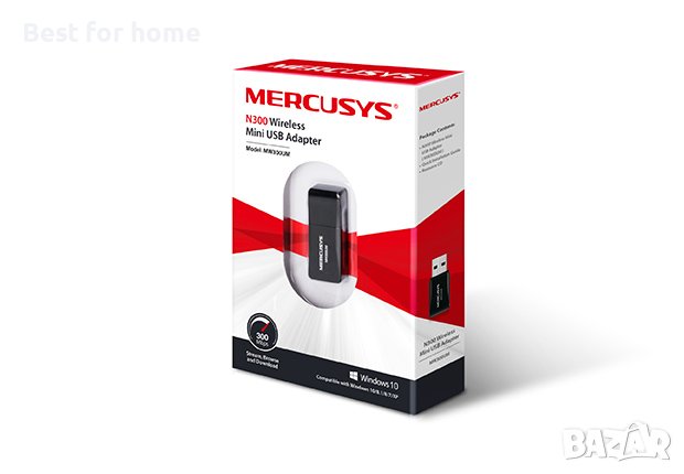 USB wifi АДАПТЕР MERCUSYS MW300UM, снимка 1