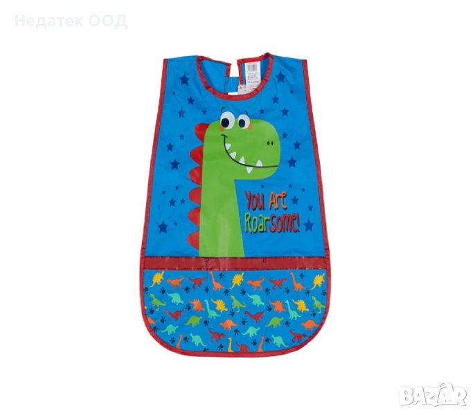 Синя престилка за рисуване, динозаври, универсална, снимка 1
