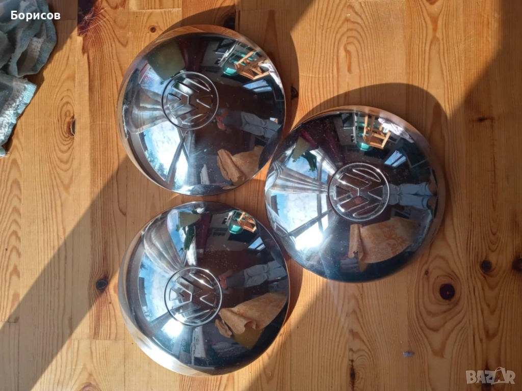 Никелирани /хромирани/ тасове за фолксваген костенурка 1200, снимка 1