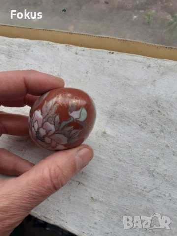 Яйце клоазоне cloisonne, снимка 6 - Антикварни и старинни предмети - 53388614
