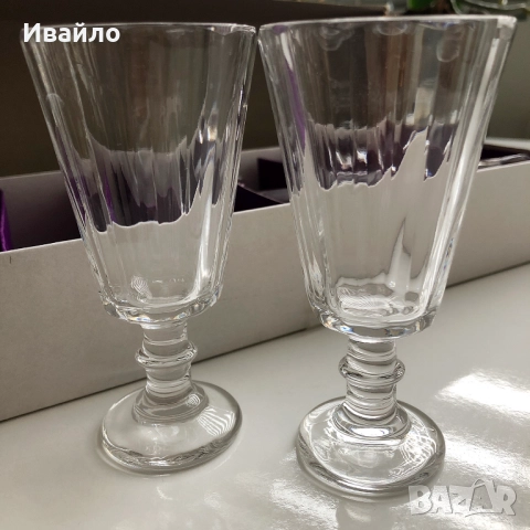 Комплект оригинални руски кристални чаши за водка - 6 бр.