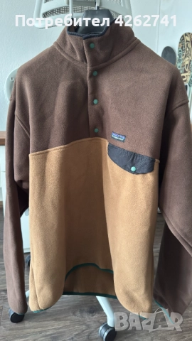 Полар Patagonia Lightweight Synchilla Snap-T Pullover , снимка 2 - Спортни дрехи, екипи - 52858511