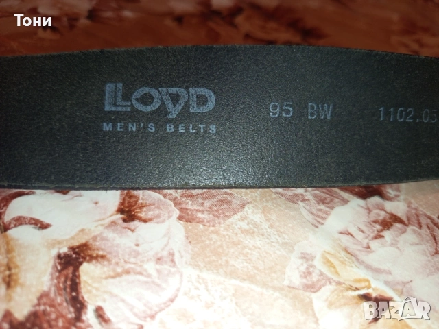 LLOYD Оригинален Нов Мъжки Стилен Колан Изцяло от Естествена Кожа 115см., снимка 8 - Колани - 53485689