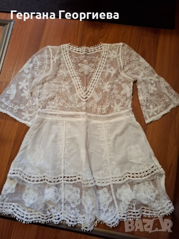 Дамска дантелена туника