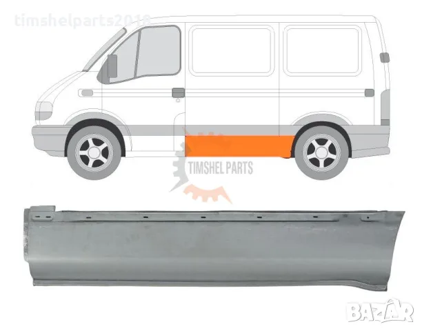 Страничен панел ( 165 см ) за Renault Master , Opel Movano 1997-2010 год - Шофьорска страна