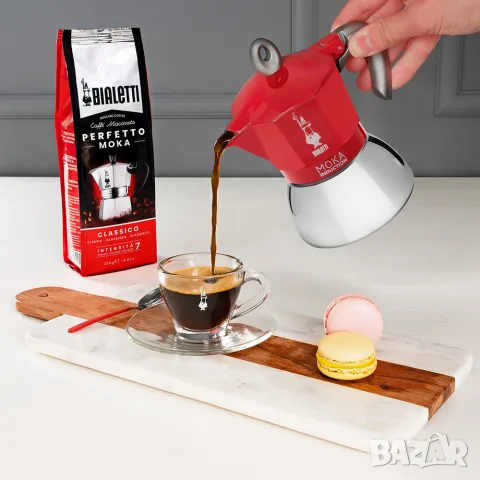 Bialetti Moka Induction Rossa – за 4 чаши, снимка 3 - Кафемашини - 55736530