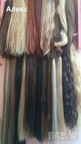 Екстейншъни синтетични, термо устойчиви до 180градуса, снимка 6 - Аксесоари за коса - 53117796