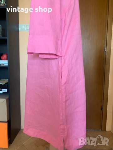 Ленена рокля в розово Christian Berg, размер М/L, снимка 5 - Рокли - 53812725