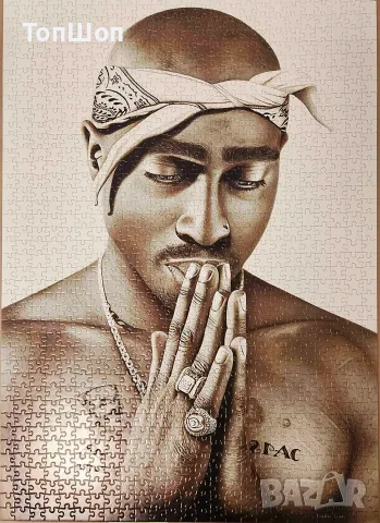 Пъзел 2 Pac - 1000 части, снимка 2 - Пъзели - 55875742