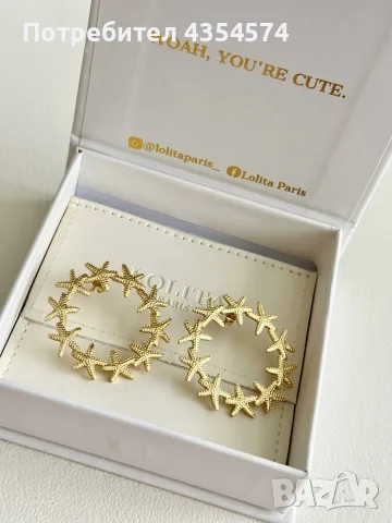 Чисто нови позлатени обеци Lolita Paris (18K) ✨