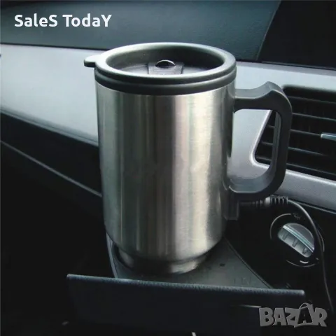 Термо чаша за кола, Електрическа чаша за кафе, чай, 12V , снимка 2 - Чаши - 40480966