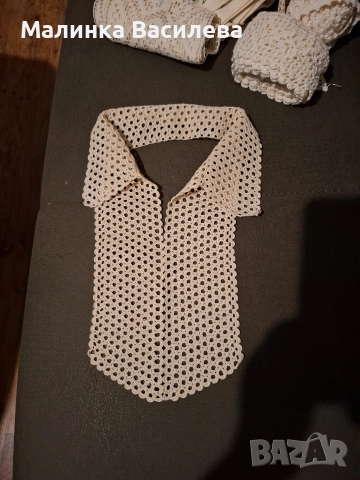 ръчно плетена яка