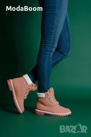 Намалени! Равни боти - Набук, снимка 3 - Дамски боти - 48122214