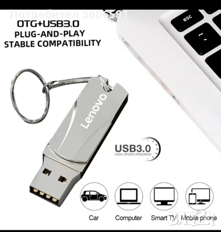 Мини високоскоростен Flash Drive 3.1 с 512GB(Флашка)за лаптоп/компютър, снимка 7 - Външни хард дискове - 40569612