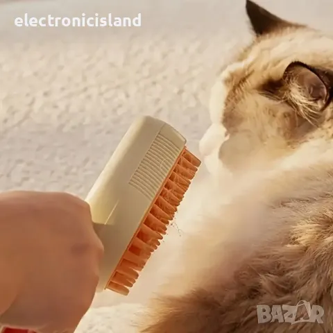 3 в 1 Електрическа Четка с Пара, Спа и масаж За Куче, Котка, Домашен Любимец, снимка 8 - За котки - 50328239