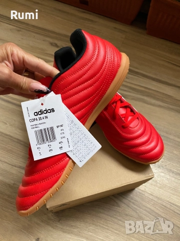 Чисто нови оригинални маратонки Adidas COPA 20.4 INDOOR !38 н, снимка 7 - Детски маратонки - 51858318
