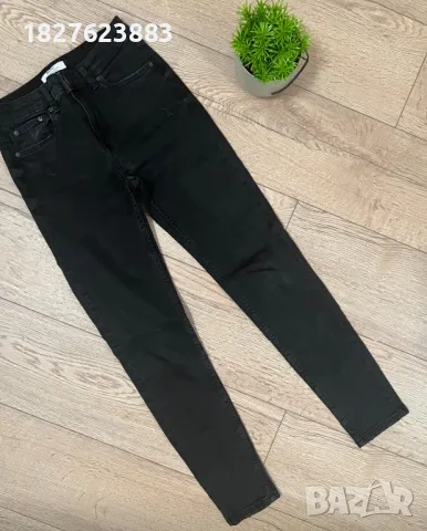 Черни еластични дънки XS размер, снимка 1