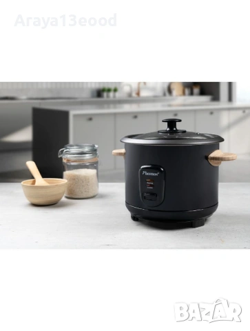 Bestron ARC100BW Уред за приготвяне на ориз и зеленчуци 1 L 400 W, черен