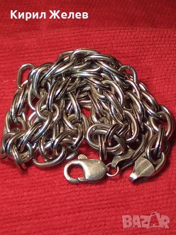 МЕГА КРАСИВ ВИНТИДЖ СТАР СРЕБЪРЕН ЛАНЕЦ СРЕБРО 925 РЕТРО АРТ ПЛЕТКА РЪЧНА МАЙСТОРСКА ИЗРАБОТКА 25976