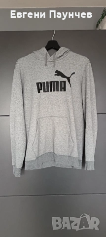 Мъжки суичър Puma размер М в сив цвят 