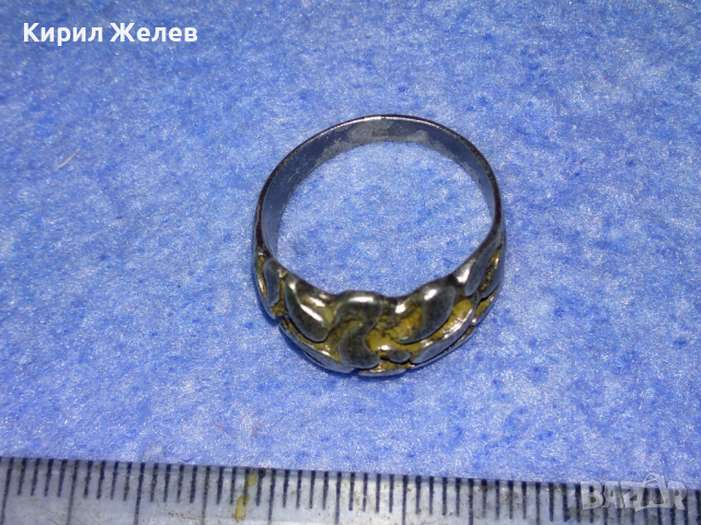 КРАСИВО ОРНАМЕНТИРАН СРЕБЪРЕН ПРЪСТЕН ОКСИДИРАНО СРЕБРО ВИСОКА ПРОБА РЪЧНА СТАРА ИЗРАБОТКА 43796, снимка 12 - Антикварни и старинни предмети - 44664253