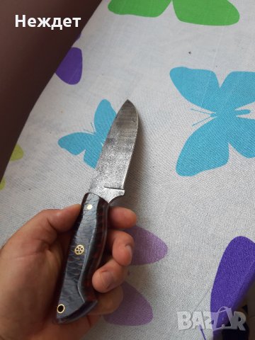 Нож от дамаска стомана, снимка 2 - Ножове - 33910769