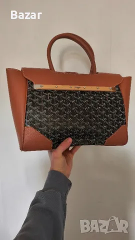 Goyard Дамска Чанта Кафа Кожа Women Bag