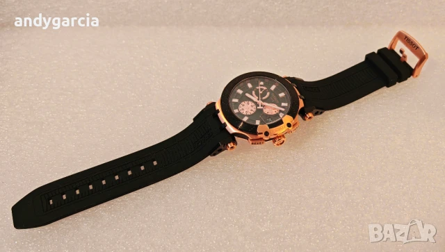 TISSOT T-RACE CHRONOGRAPH T115.417.37.051.00 перфектен с кутия 100% оригинален справка по SN, снимка 13 - Мъжки - 51327865
