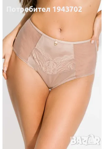 Бикини с висока талия в бежов цвят JUKA 19113