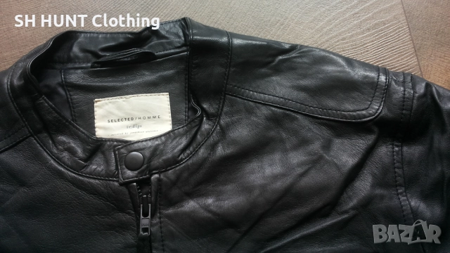 SELECTED Leather Jacket Размер L / XL яке естествена кожа 43-66, снимка 9 - Якета - 52199638