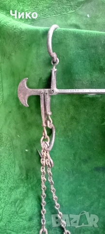 100кг турски кантар ока със куки, снимка 4 - Антикварни и старинни предмети - 53801333