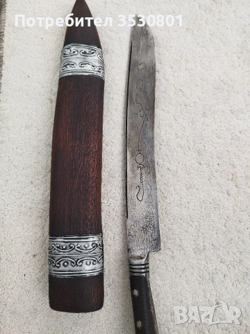 Стар овчарски нож каракулак , снимка 3 - Антикварни и старинни предмети - 53734816