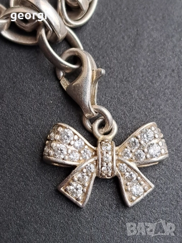 сребърна гривна Thomas sabo Charm club със 7 талисманчета , снимка 5 - Гривни - 52591364