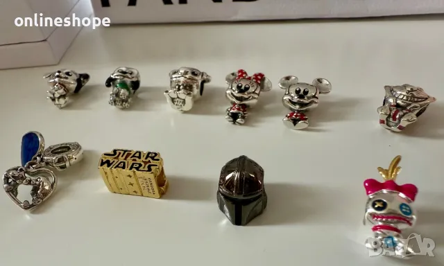 PANDORA СРЕБРО S925 ALE Талисмани - Disney , Stitch , Mickey и други, снимка 9 - Бижутерийни комплекти - 50205386