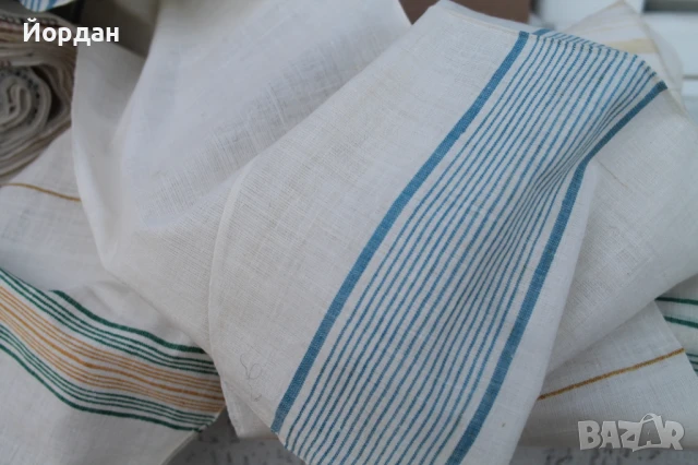 Ръчно тъкан плат  от фин лен, снимка 6 - Антикварни и старинни предмети - 50714814