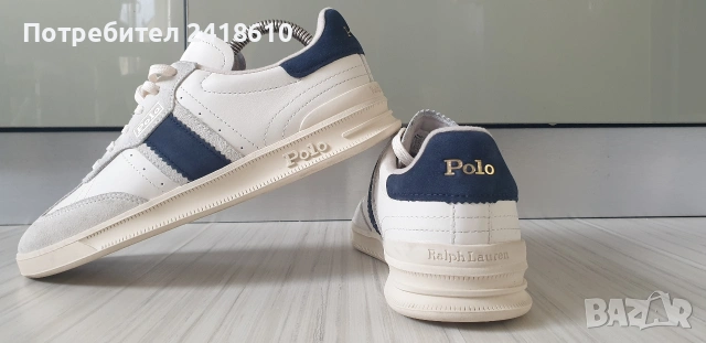 POLO Ralph Lauren Leather Sneakers Size 40 - 25.5см НОВО! ОРИГИНАЛ! ЕСТЕСТВЕНА Кожа!