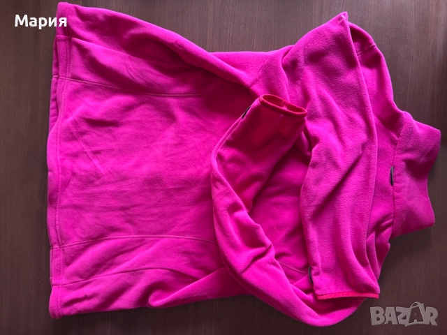 дамско яке от полар, суитшърт, VAUDE, размер 3XL/48, цвят - розов, снимка 3 - Суичъри - 51997061