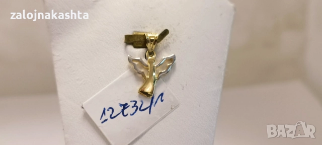Нова-Златна висулка ангелче-0,69гр/14кр, снимка 2 - Колиета, медальони, синджири - 52738522
