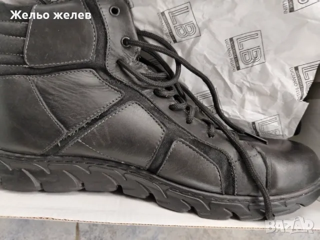 Мъжки, кожени, боти, 44номер, снимка 9 - Ежедневни обувки - 49938310