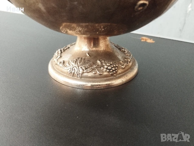посребрена фруктиера , снимка 5 - Антикварни и старинни предмети - 51110201