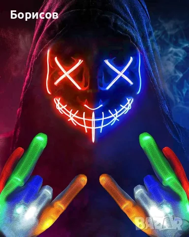 Светеща LED маска за Хелоуин AnanBros