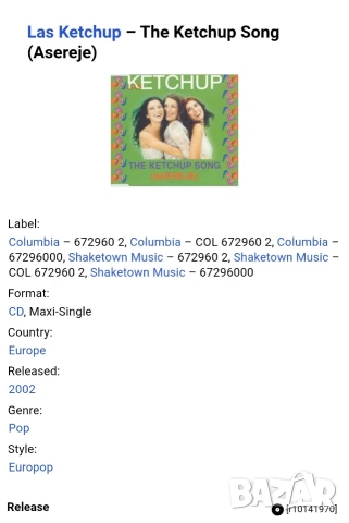 las KETCHUP, снимка 3 - CD дискове - 53626251