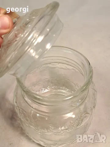 винтидж италиански стъклен буркан   19/5, снимка 4 - Декорация за дома - 49266641