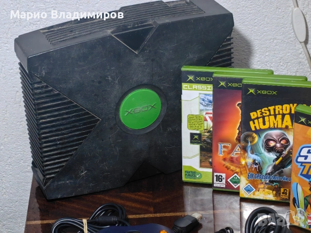 Xbox classic пълен комплект + игри, снимка 2 - Xbox конзоли - 51665563