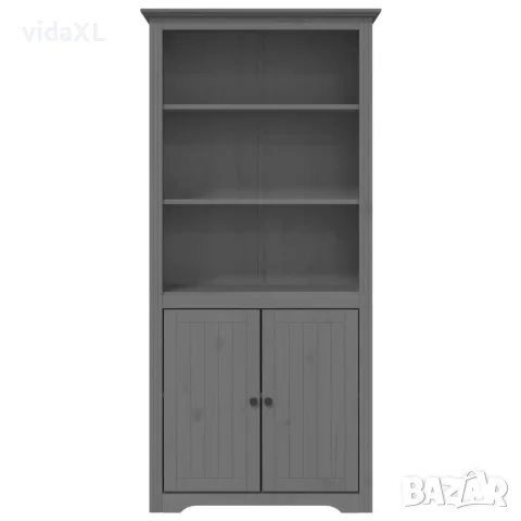vidaXL Етажерка за книги BODO сива 82x40x173 см бор масив, снимка 3 - Етажерки - 56147263
