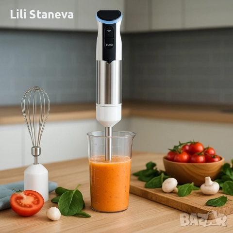 Многофункционален кухненски пасатор с чопър и бъркалка–800W мощност. , снимка 4 - Чопъри и пасатори - 51772510